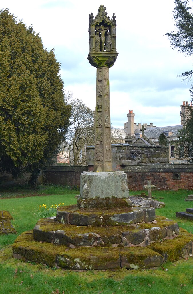 Churchyard Cross, St Leonard's Church. Blithfield Hall Estate