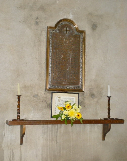 The Minster and Parish Church of Saint Mary and The Holy Cross, Alderminster, War Memorial