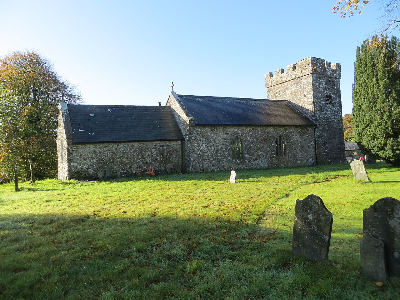 St Mary's Churchyard and Tower House, Ambleston