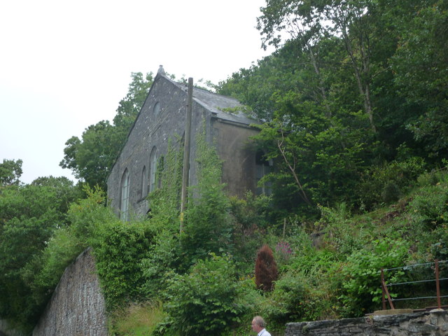 Derelict chapel at Arthog