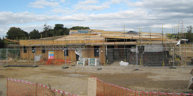 New Village Hall under construction