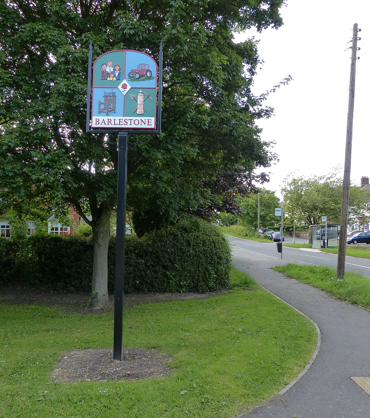Village sign in Barlestone