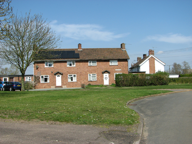 Houses in Barnham village
