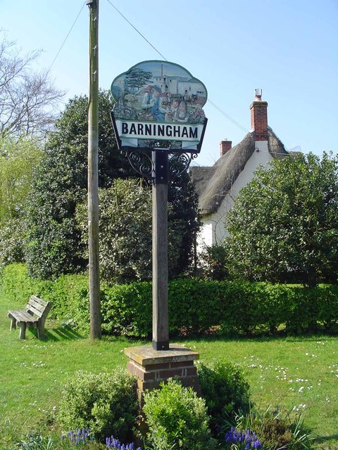 Barningham village sign