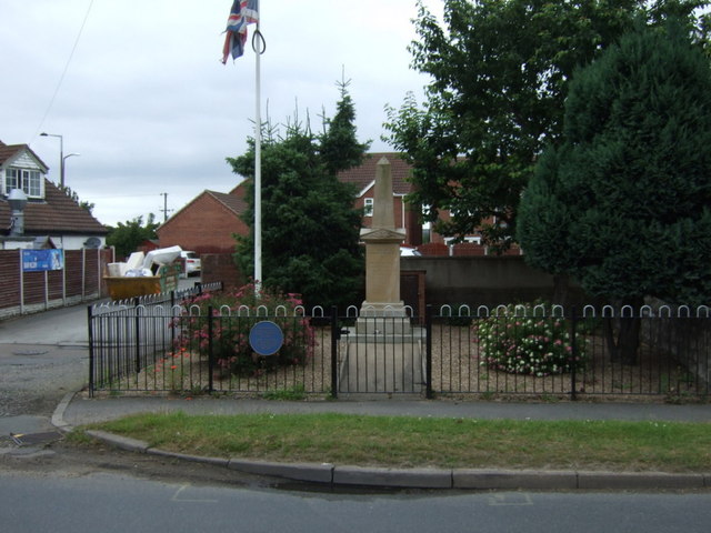War Memorial, Blaxton