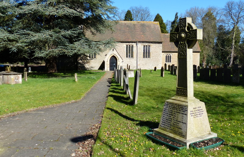War memorial at St Marys Church, Bleasby (geograph 4880310)