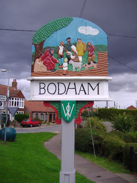 Bodham village sign