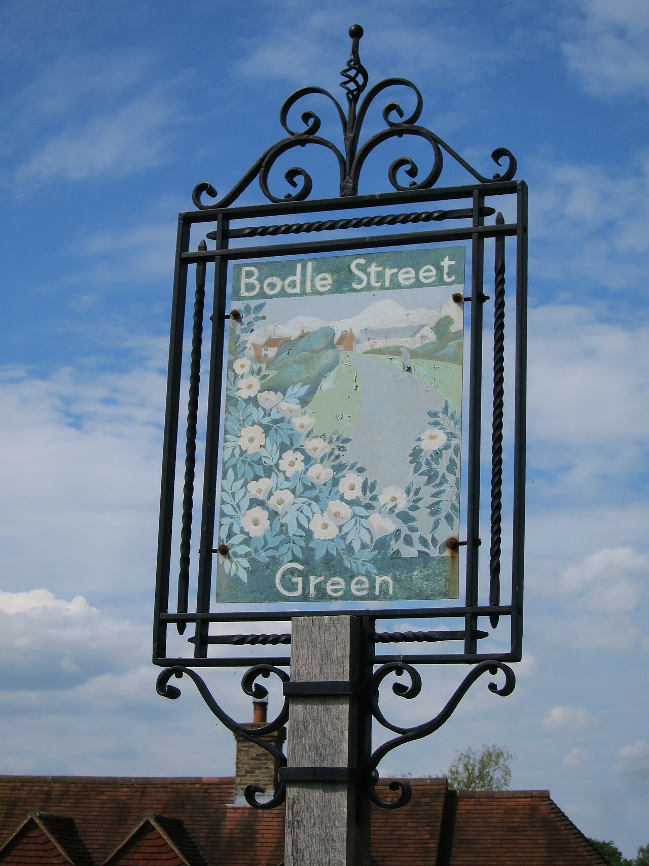 Bodle Street Green village sign