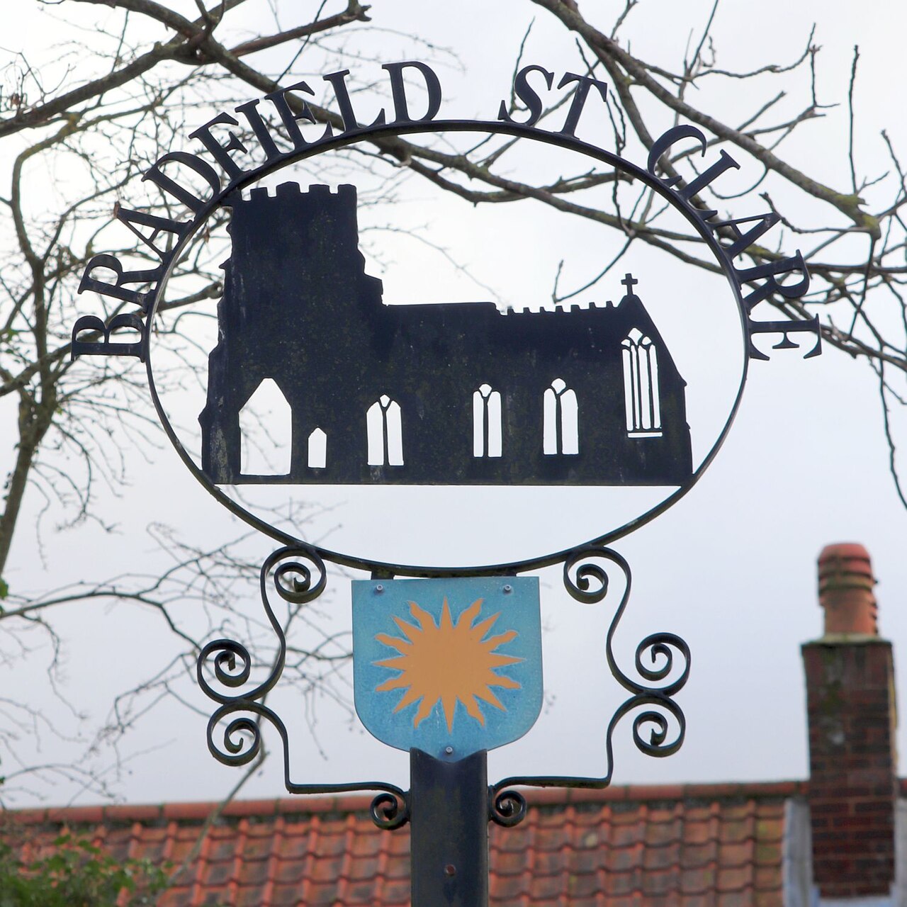 Bradfield St Clare village sign