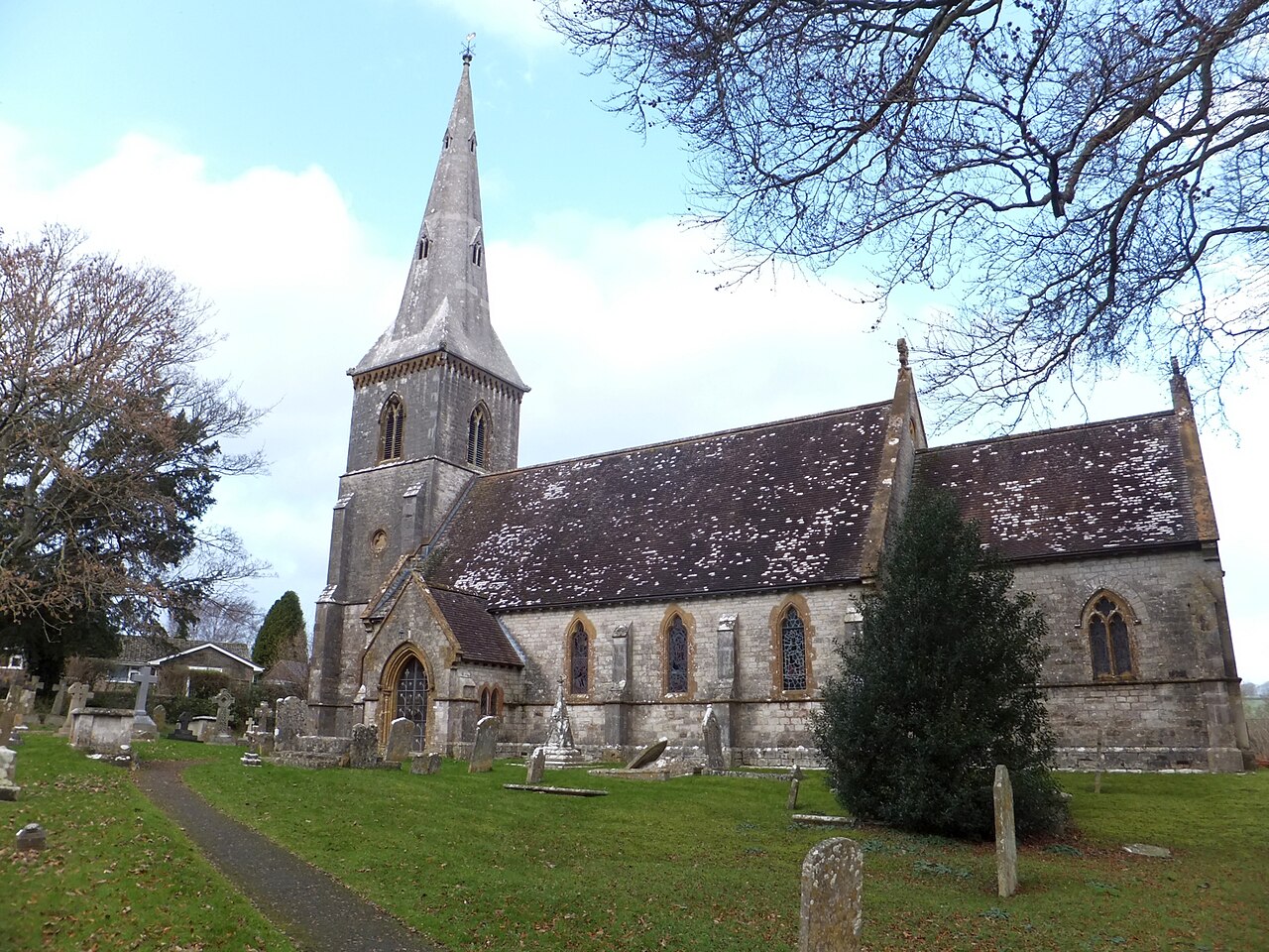 Bradford Peverell church and churchyard (geograph 3799336)