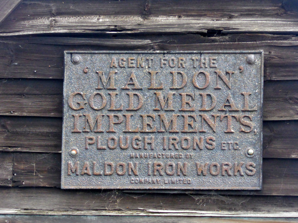 Sign on old smithy, Bradwell