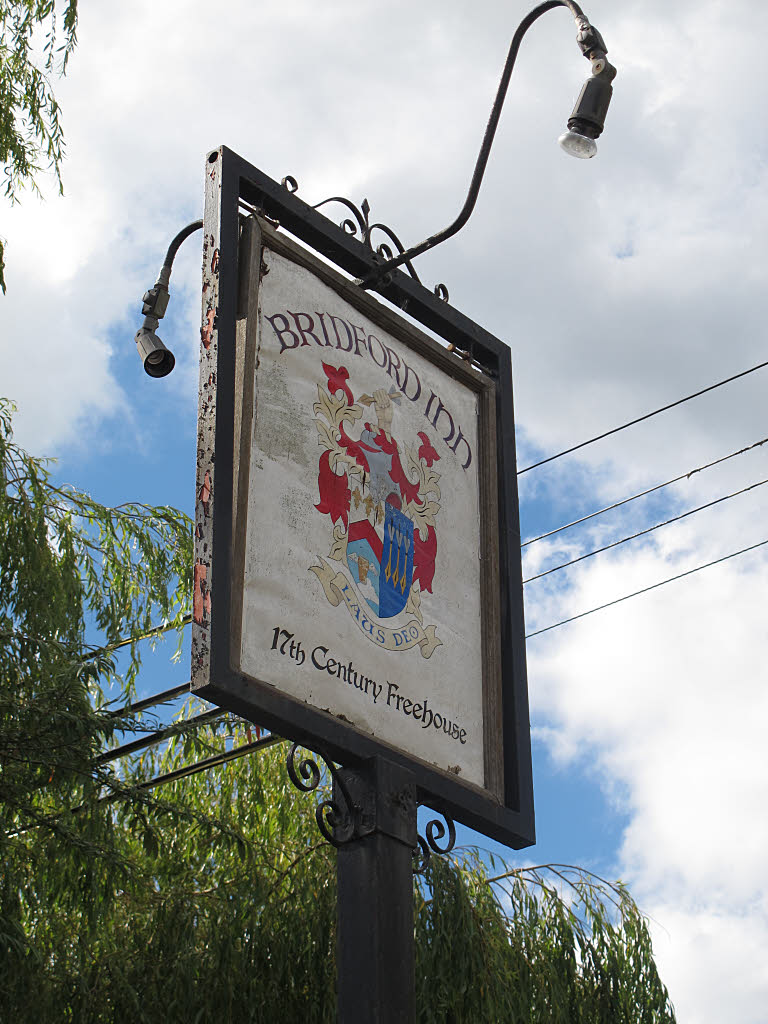 Sign for the Bridford Inn