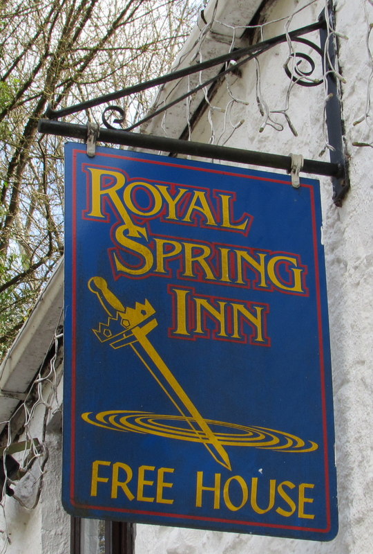 Royal Spring Inn name sign, Lower Lydbrook