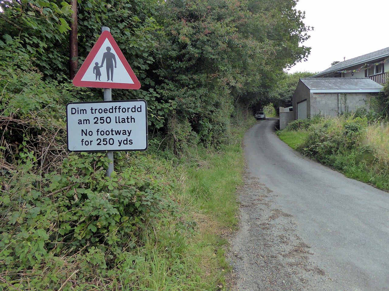 Road Sign at Trafalgar Terrace, Broad Haven