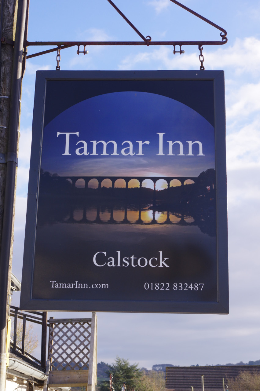 The Tamar Inn, Calstock - sign