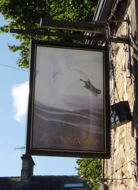 Sign for the Swan Inn, Carleton-in-Craven