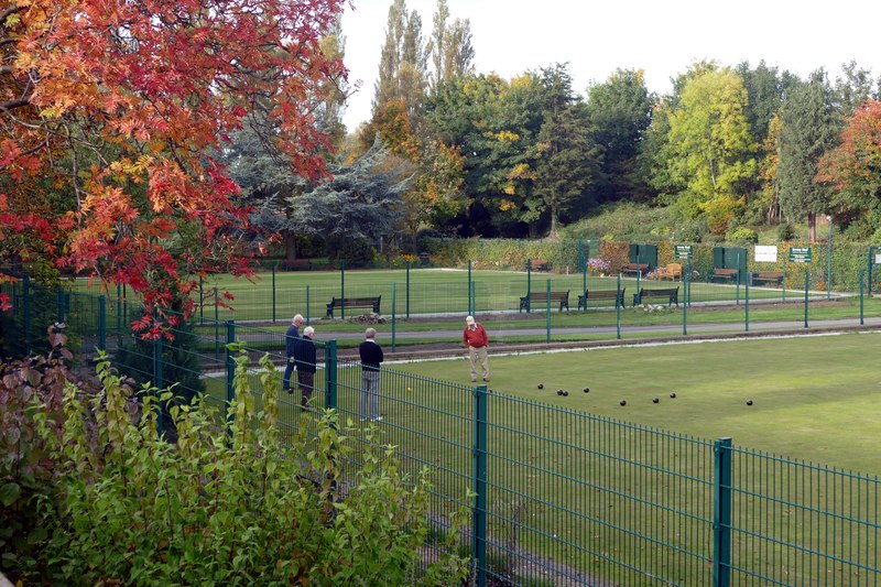 Crown green bowling in Coronation Park