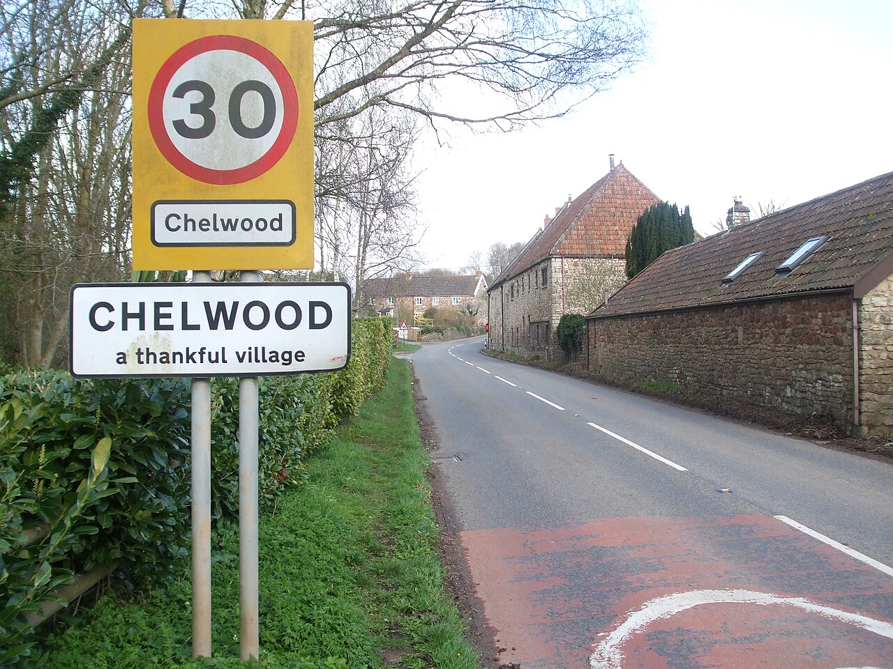 Thankful village sign