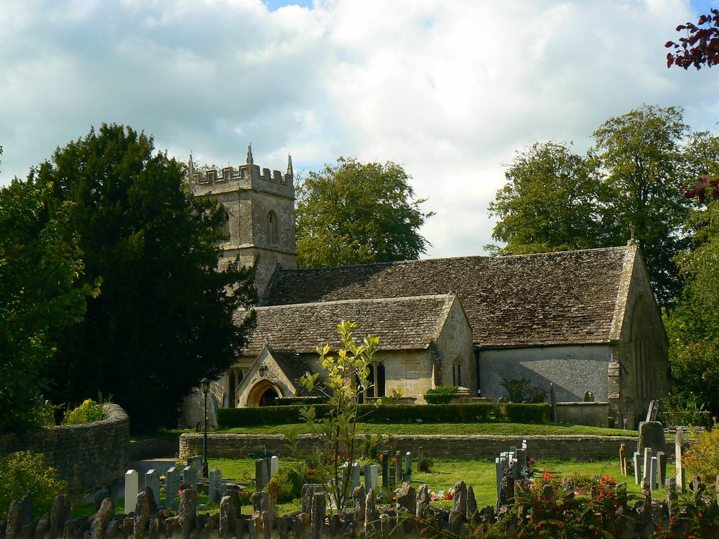 Southern churchyard and the Church of St James, Cherhill