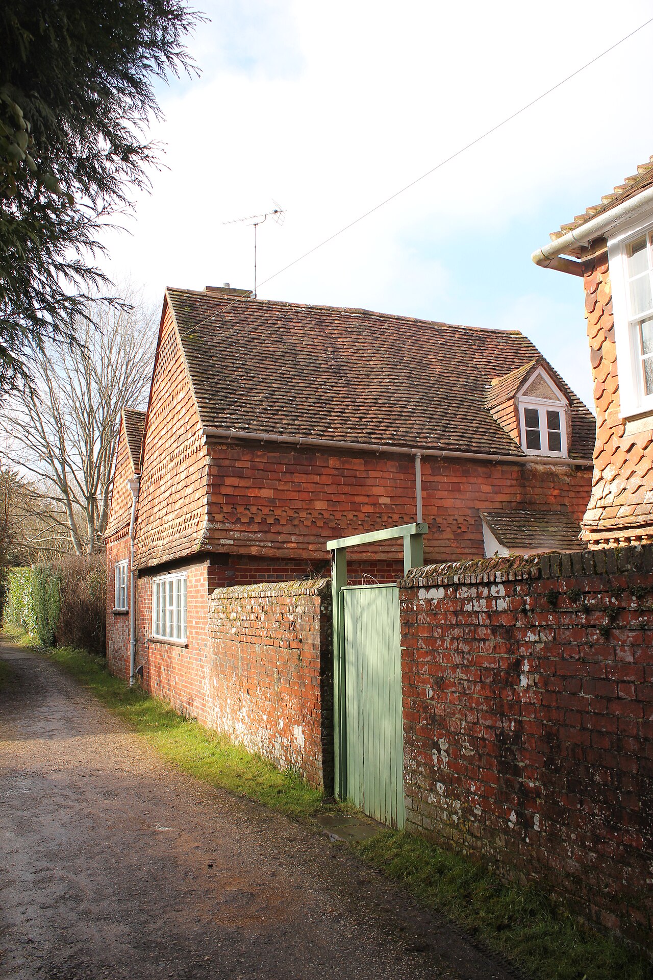 Lane and Cottage by Burrell House, Chiddingfold