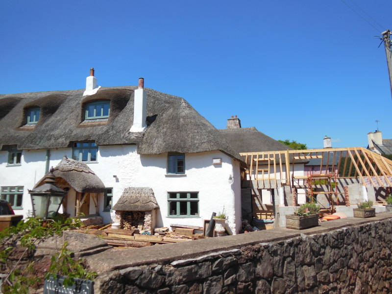 A thatched house at Combeinteignhead