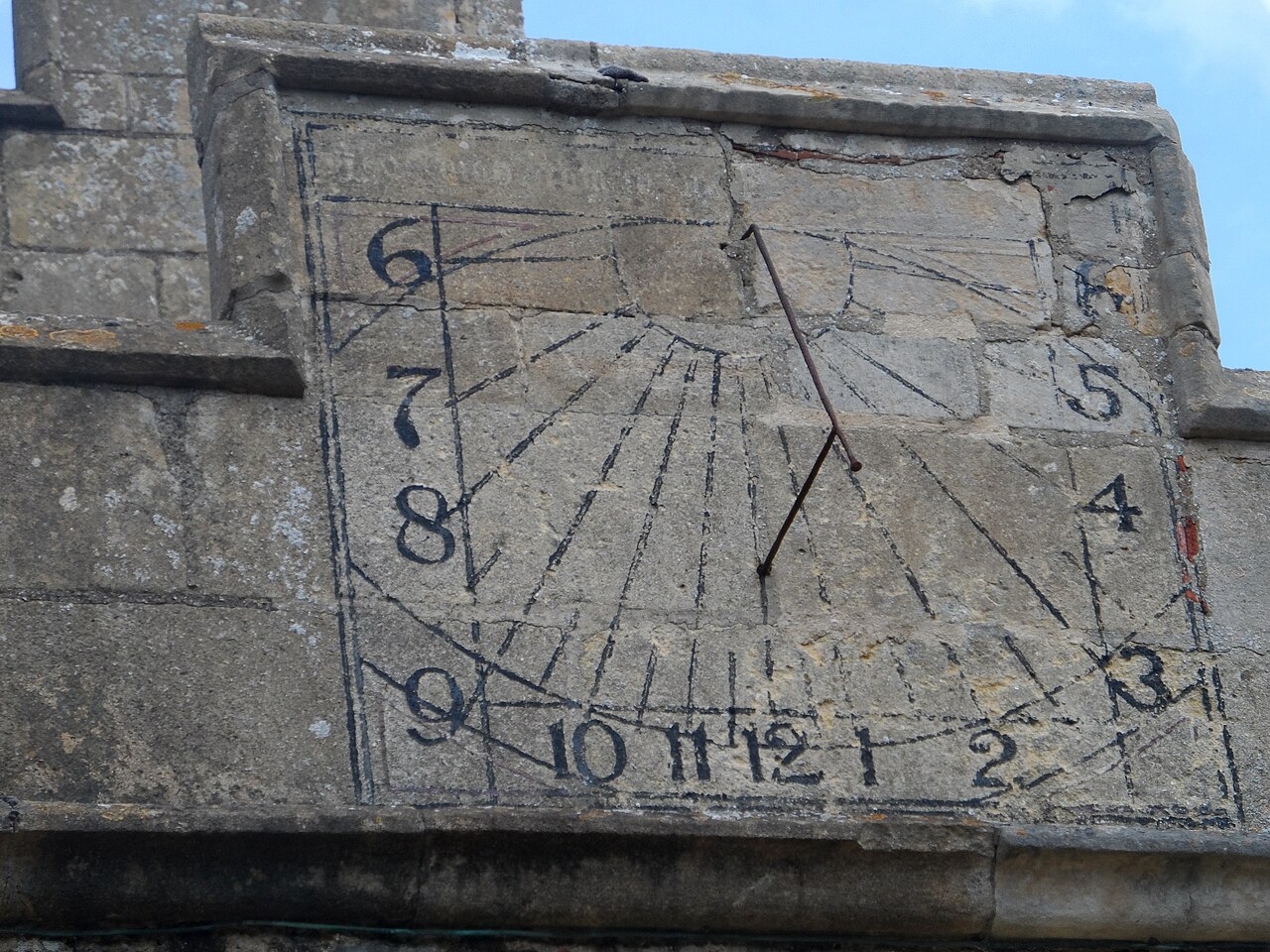 Sundial, All Saints' church Cople
