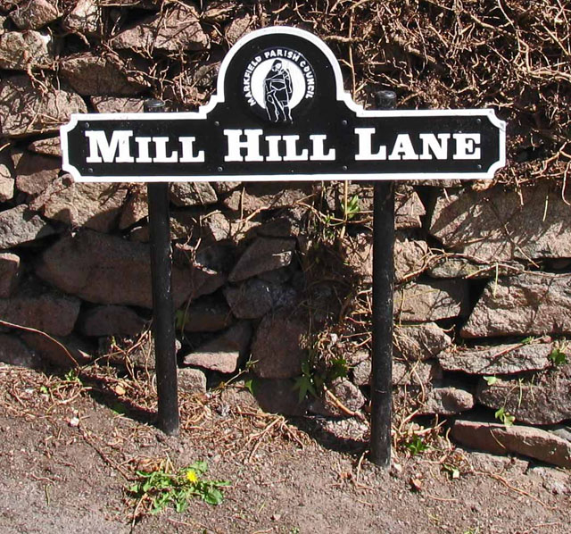 Mill Hill Lane Sign