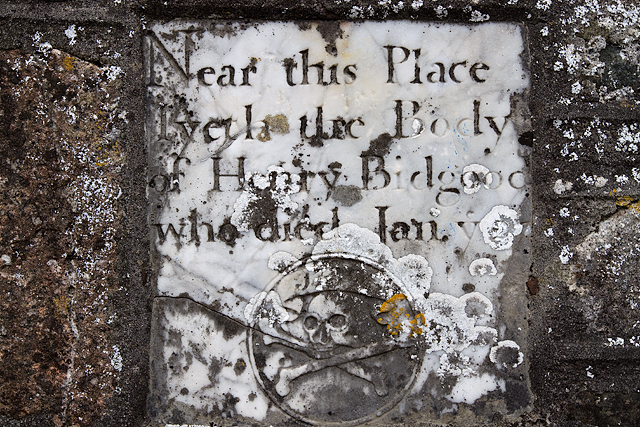 St Michael's church, Cornwood - memorial inscription