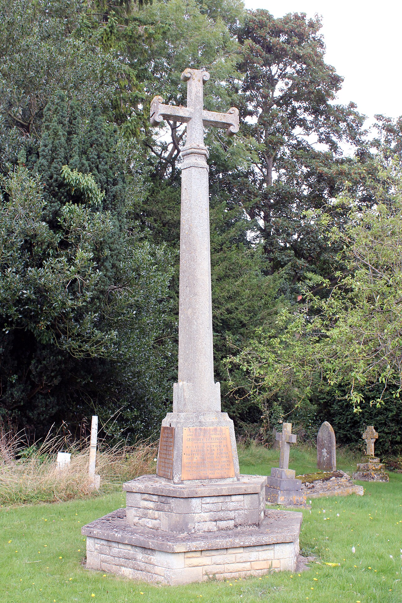War Memorial, St Nicholas Churchyard, Main Street, Cottesmore
