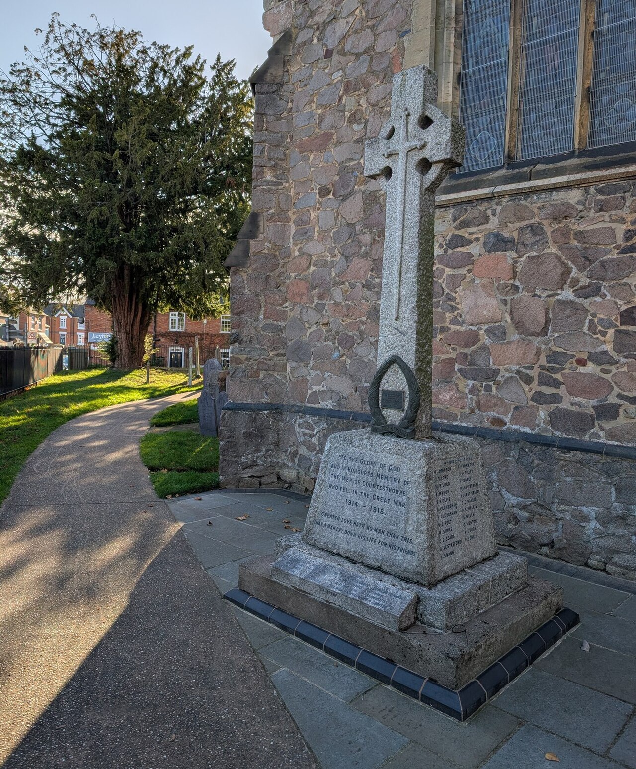 War memorial at St Andrew's Church, Countesthorpe