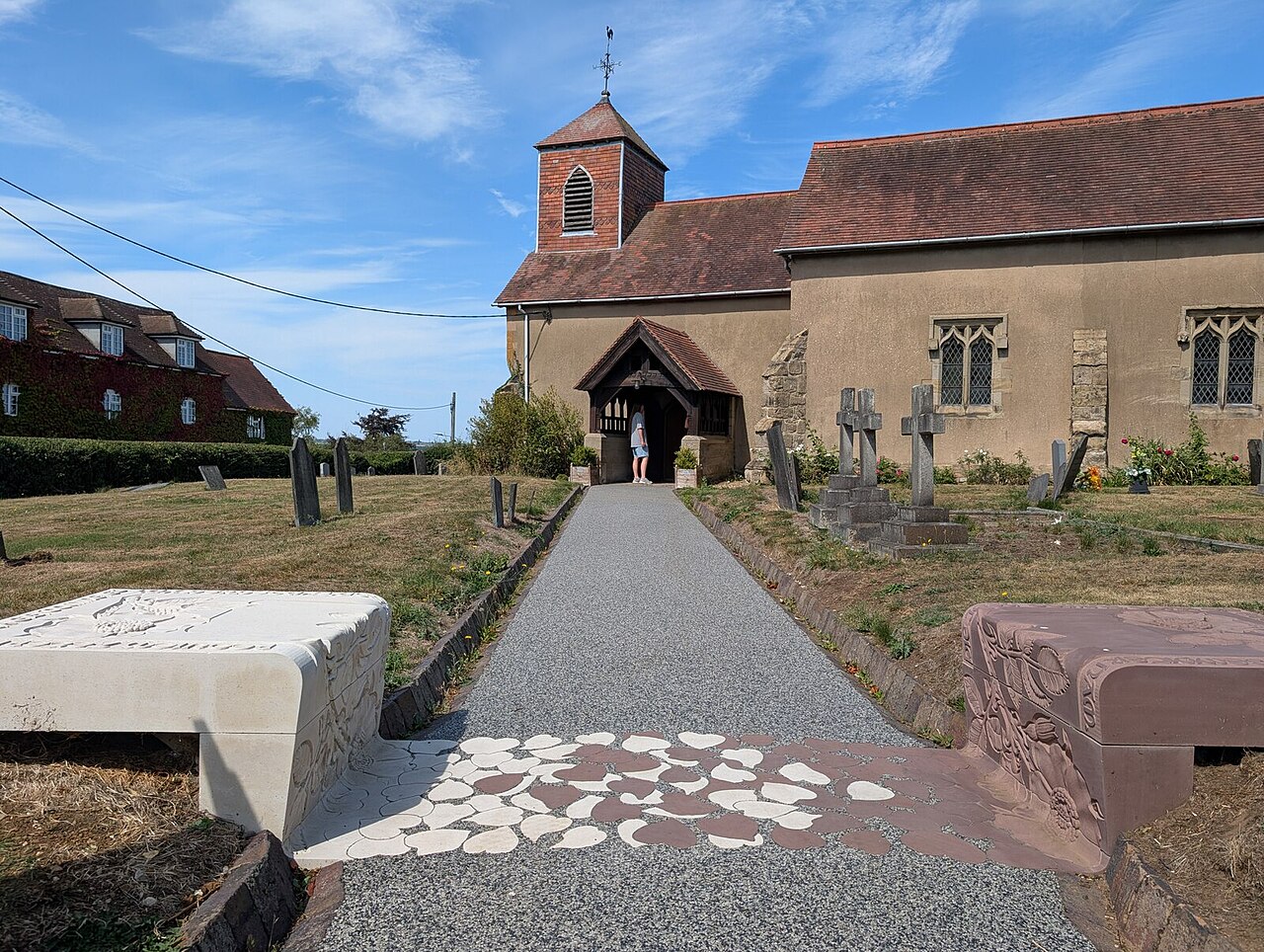 'The Healing' sculpture at St James's church, Dadlington