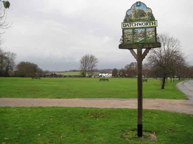 Datchworth Green, The village sign