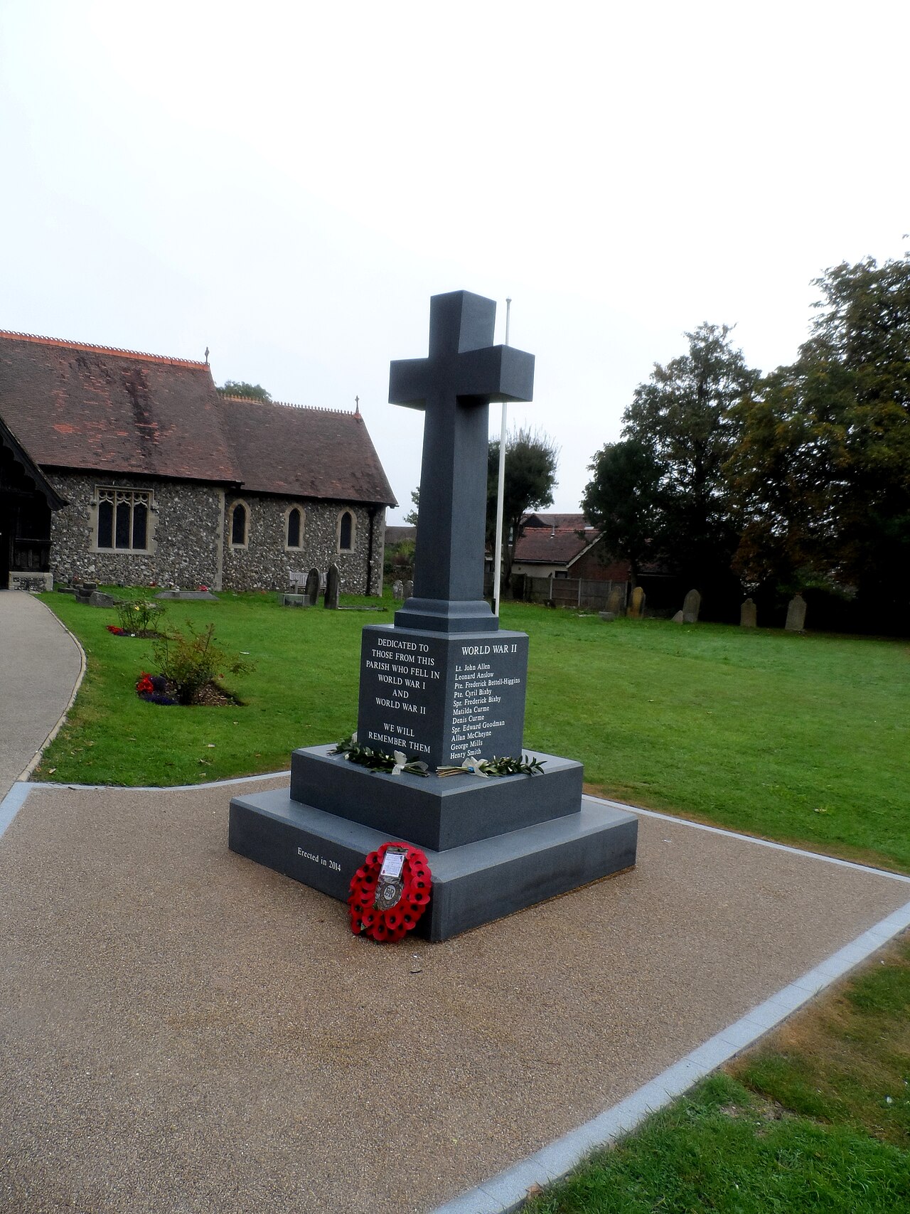 Modern War Memorial, All Saints' Church Doddinghurst