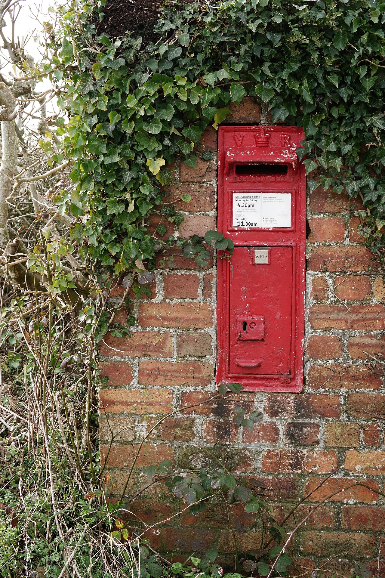 Postbox at Amethyst Green, Cumbria
