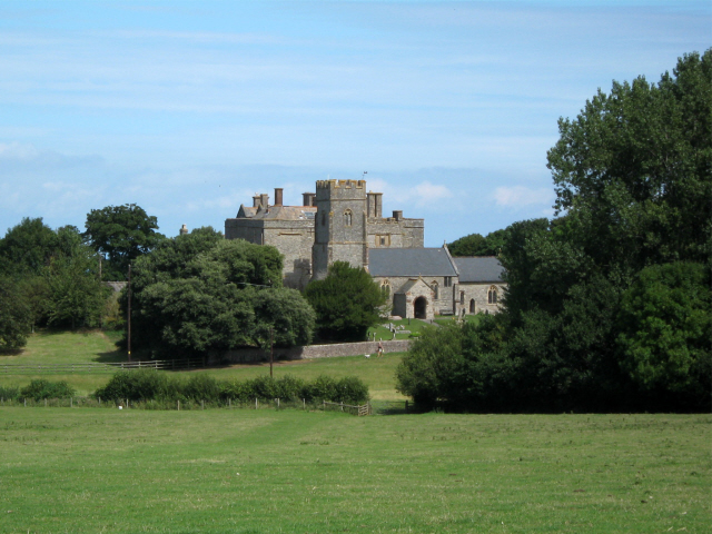 The church and manor house, East Quantoxhead