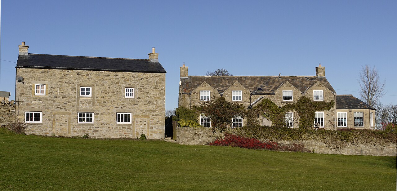 Houses north of village green in Edmundbyers