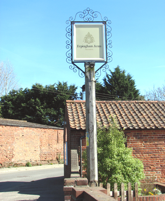 The Erpingham Arms (pub sign)