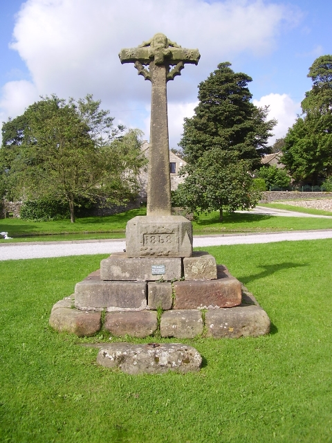 Old Central Cross on Foolow village green (geograph 6051261)