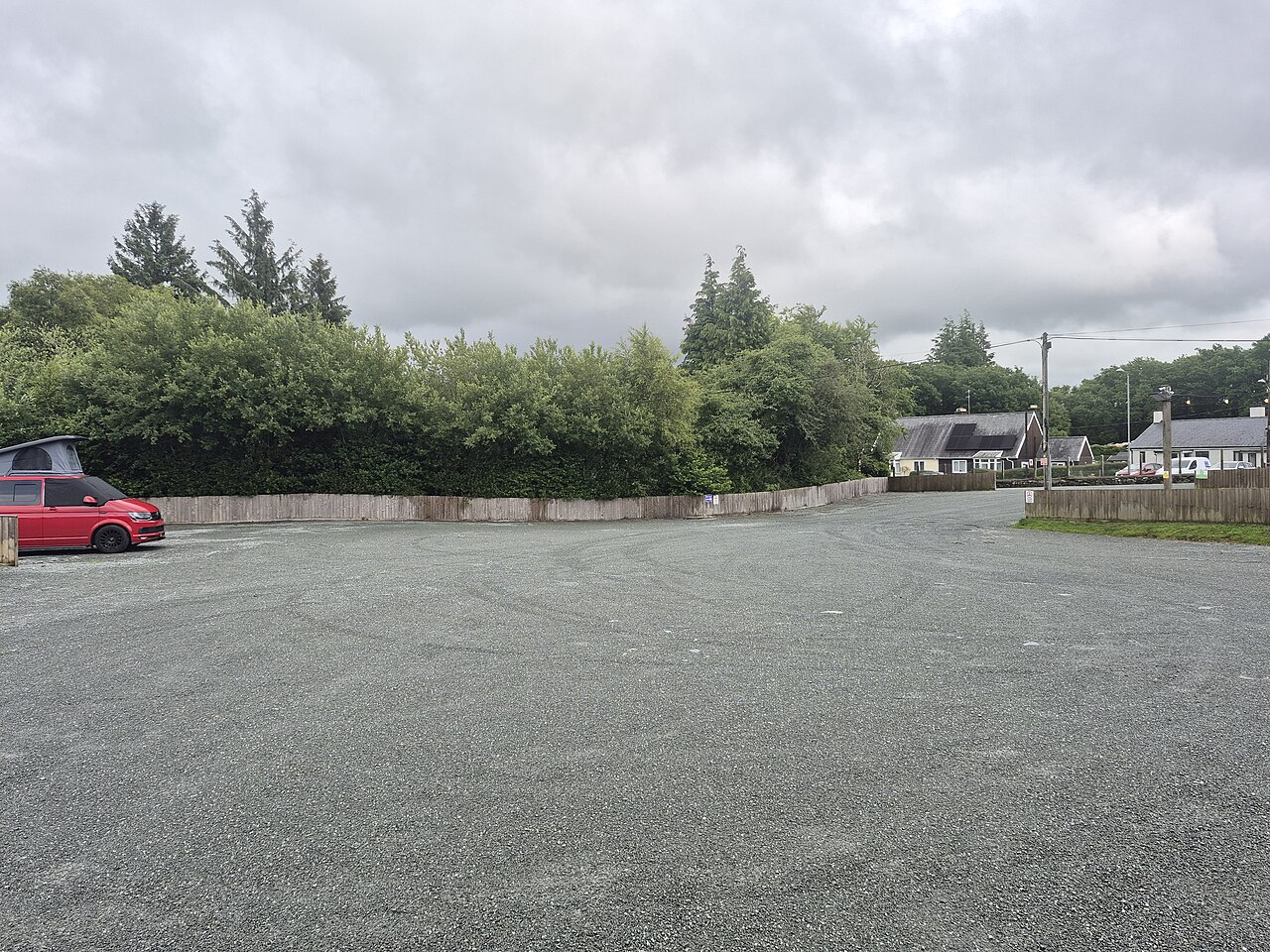 Carpark of the Bryn Arms, Gellilydan