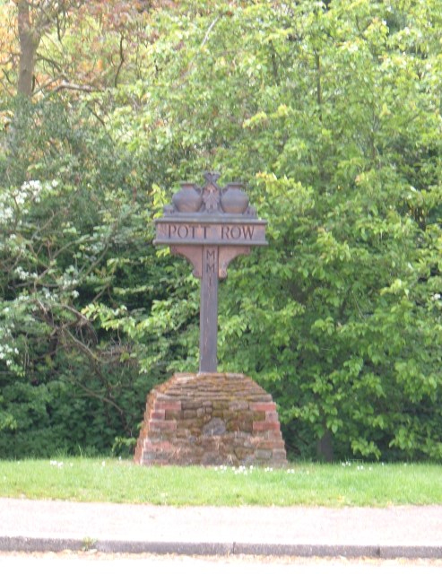 Pott Row village sign