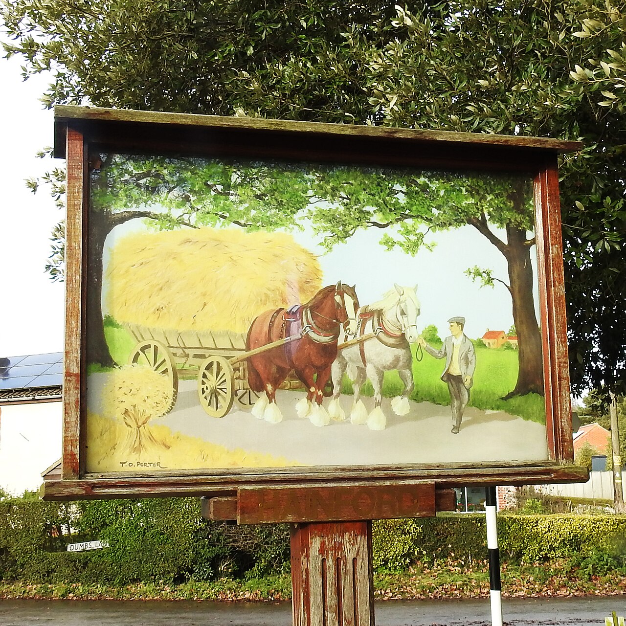 Hainford village sign