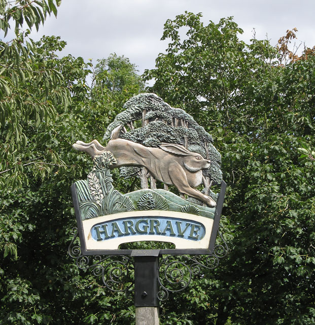 Hargrave village sign