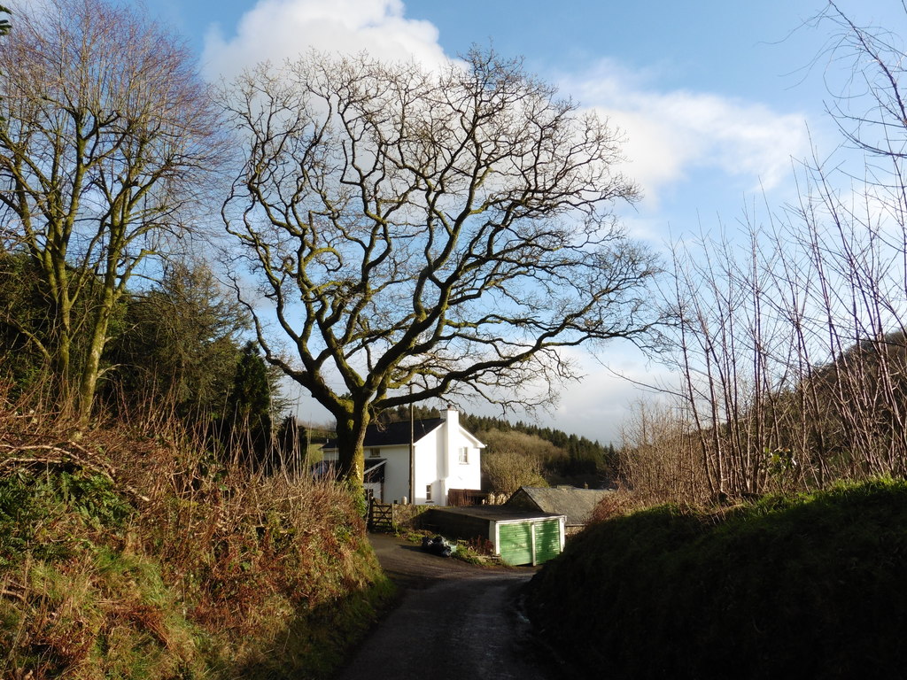 Modern house at Heasley Mill