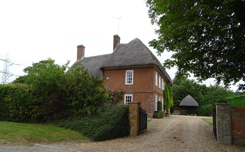 Thatched house near Manor Farm, Hilcott