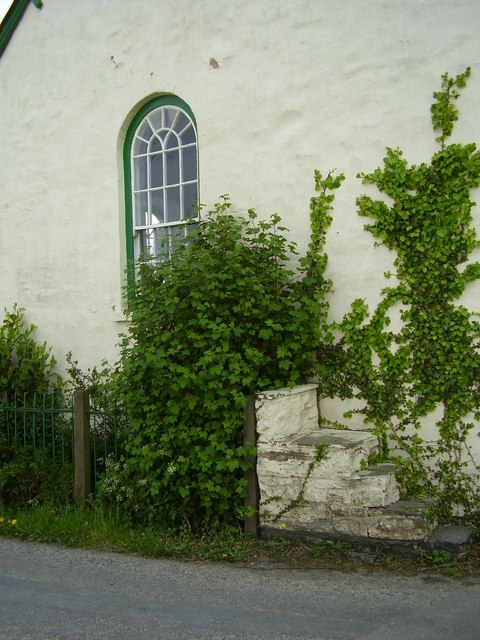 The mounting block at Hermon Chapel Rhosgoch