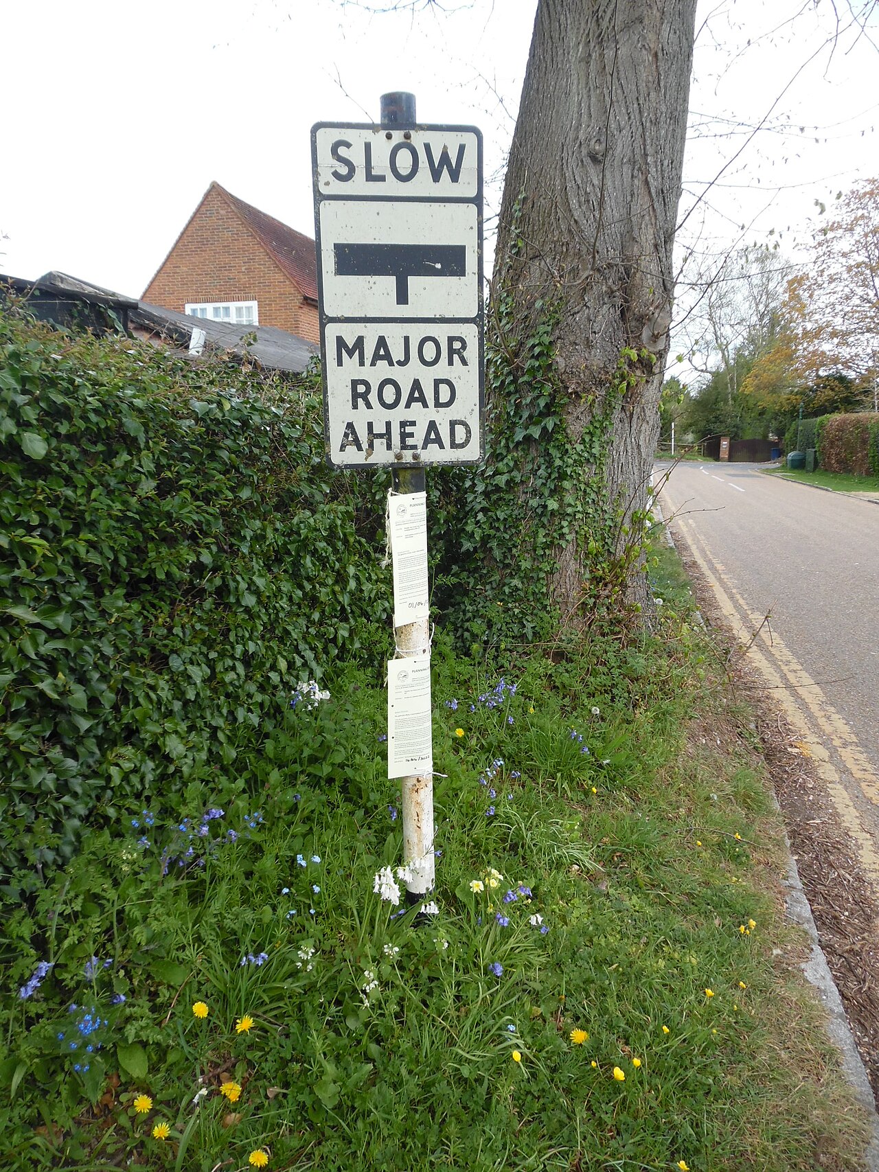 Old Road Sign in Seer Green Lane, Jordans