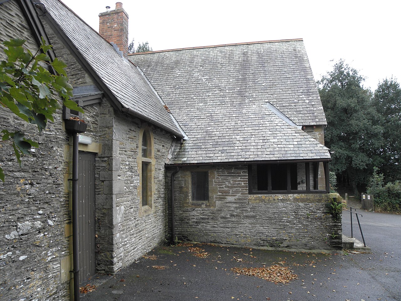 Kentisbury village hall looking southward along the front end