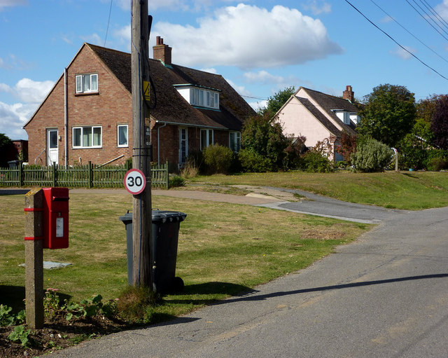 Houses south of Kersey church