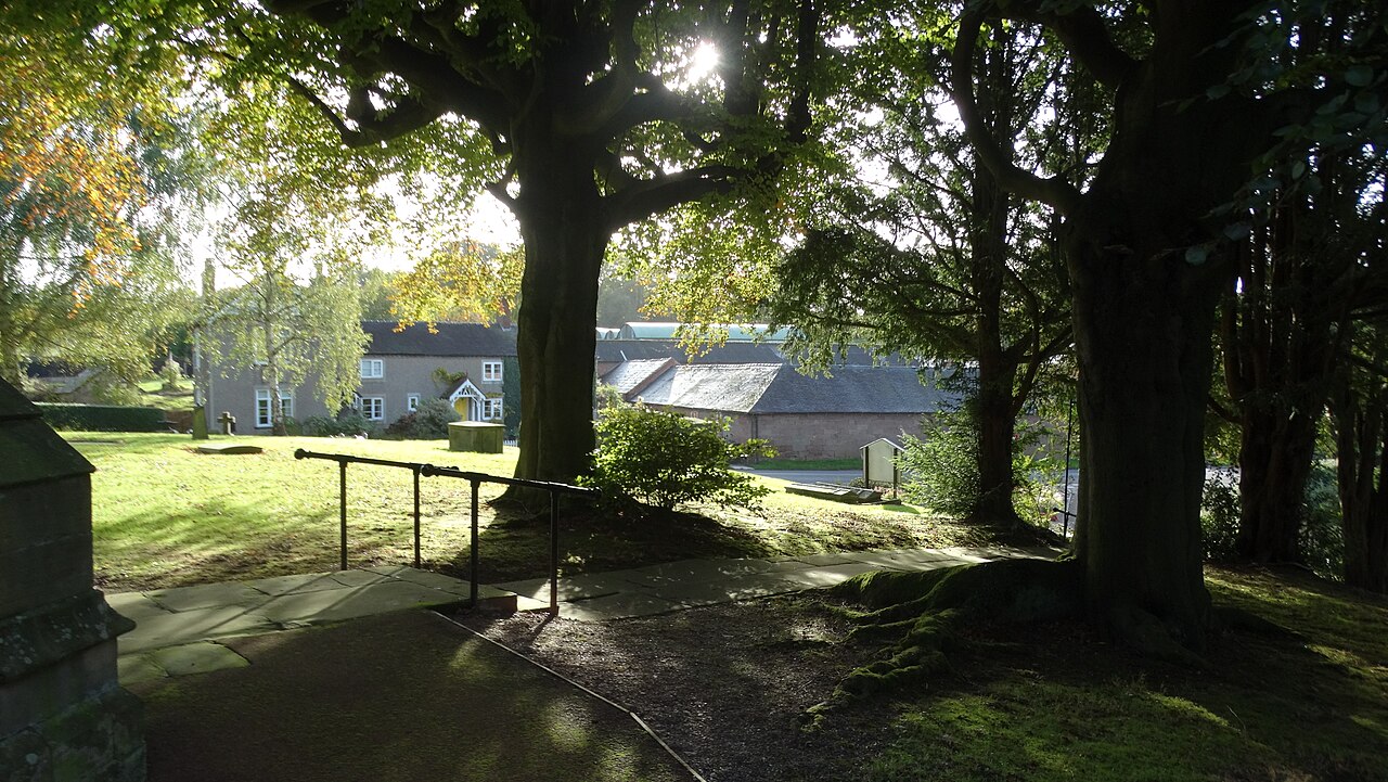 Churchyard at St Mary's Church, Mucklestone