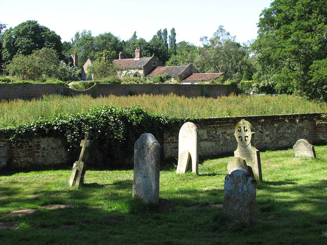 St Andrew's church - view across churchyard